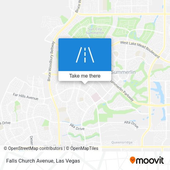 Falls Church Avenue map