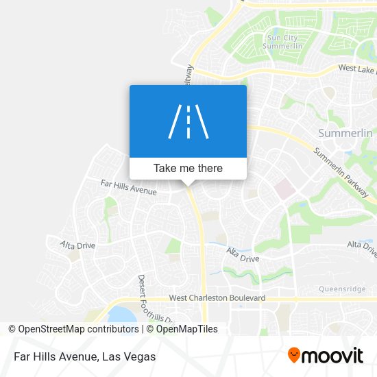 Far Hills Avenue map