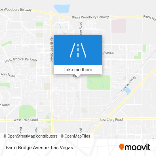 Farm Bridge Avenue map