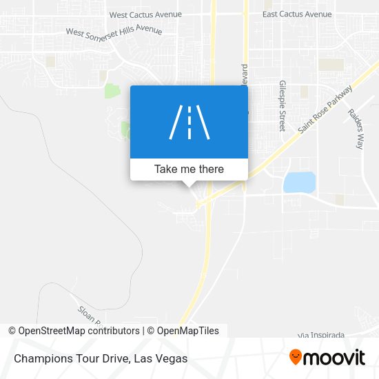 Champions Tour Drive map