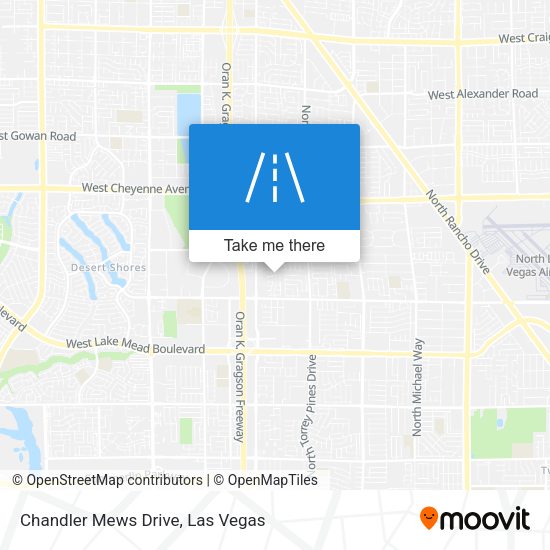 Mapa de Chandler Mews Drive