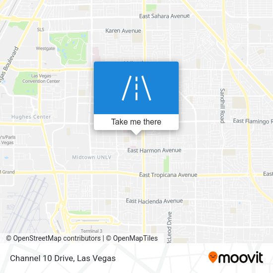 Mapa de Channel 10 Drive