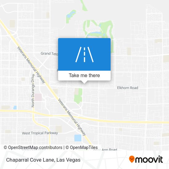 Mapa de Chaparral Cove Lane