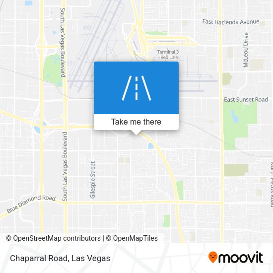 Mapa de Chaparral Road