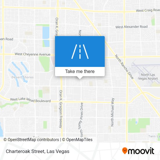 Charteroak Street map