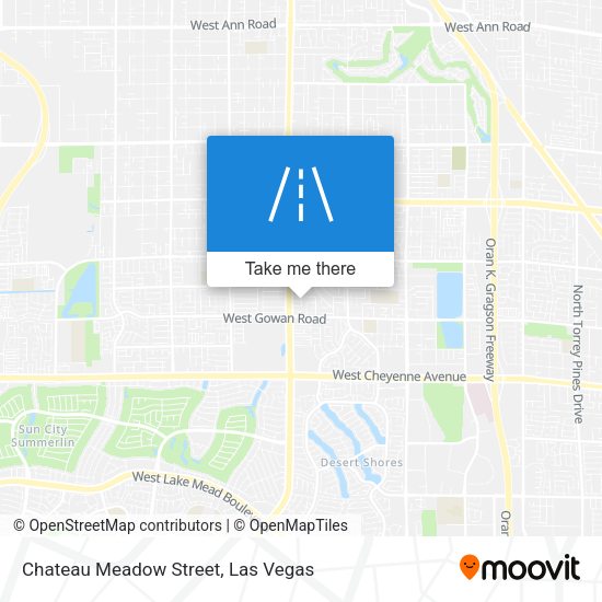Chateau Meadow Street map