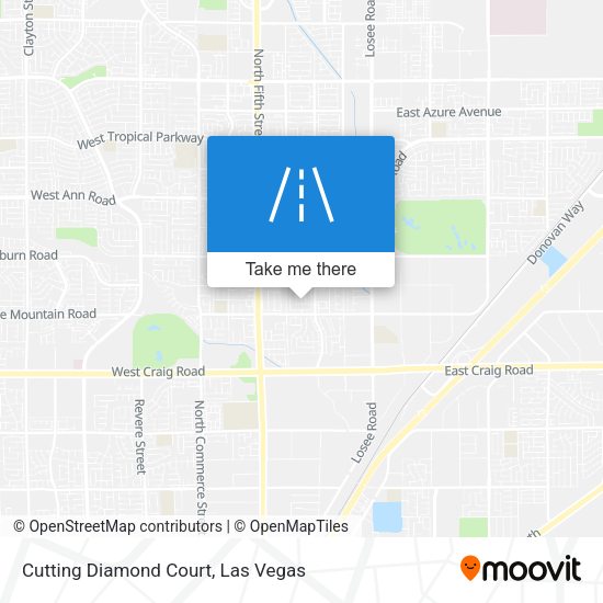 Cutting Diamond Court map