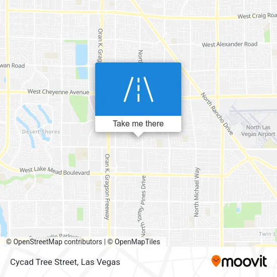 Cycad Tree Street map