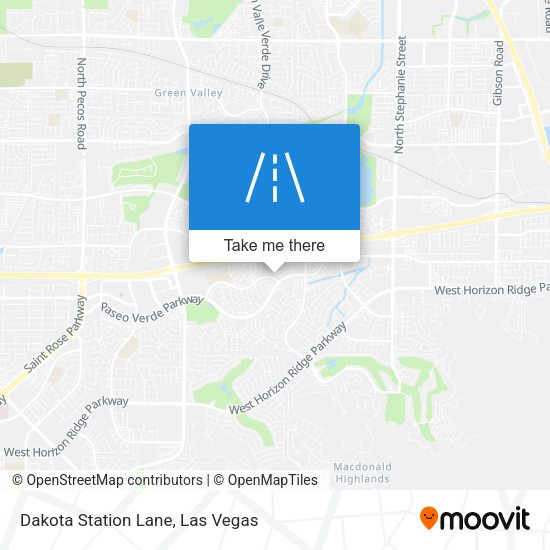 Dakota Station Lane map