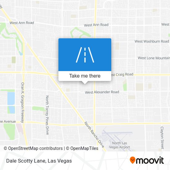 Dale Scotty Lane map