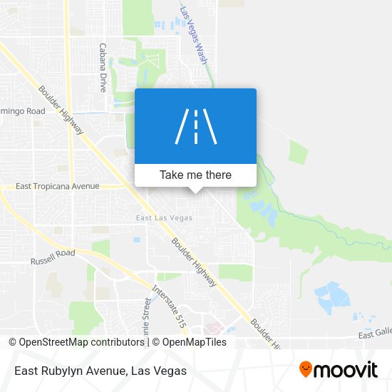 Mapa de East Rubylyn Avenue