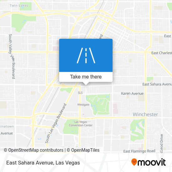 East Sahara Avenue map