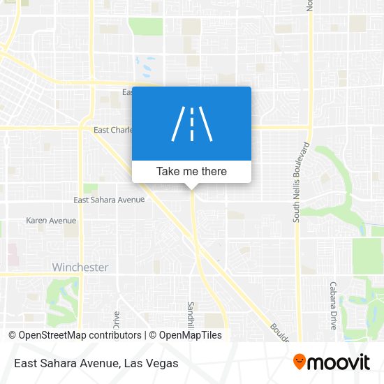 Mapa de East Sahara Avenue