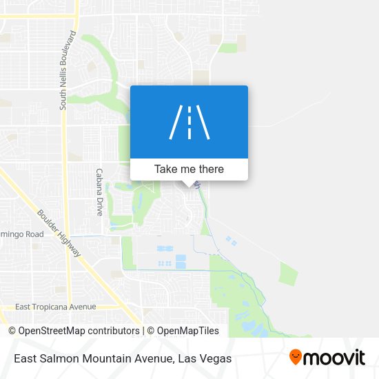 Mapa de East Salmon Mountain Avenue