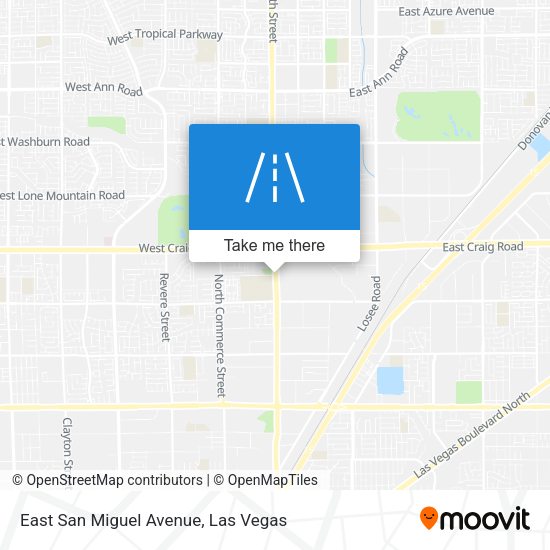 Mapa de East San Miguel Avenue