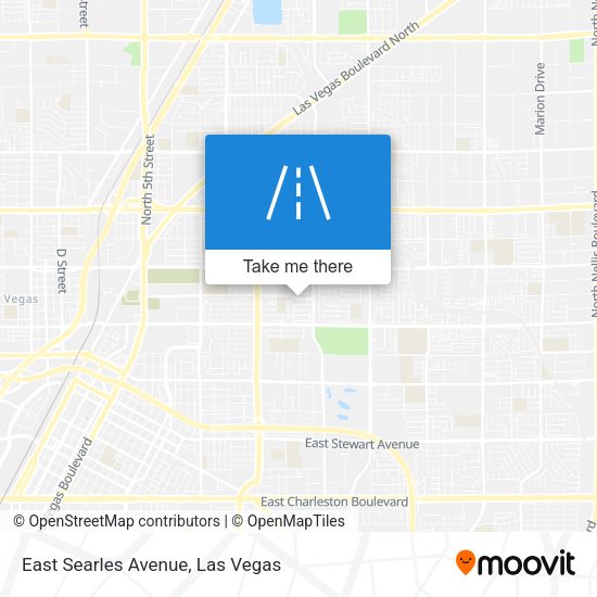 East Searles Avenue map