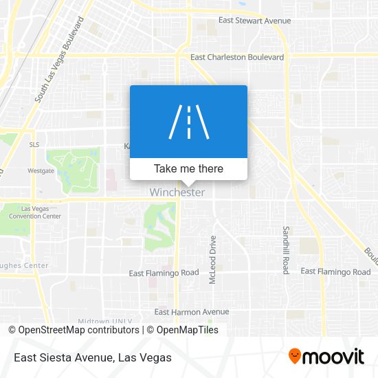 Mapa de East Siesta Avenue