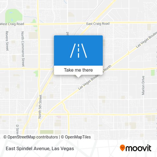 Mapa de East Spindel Avenue