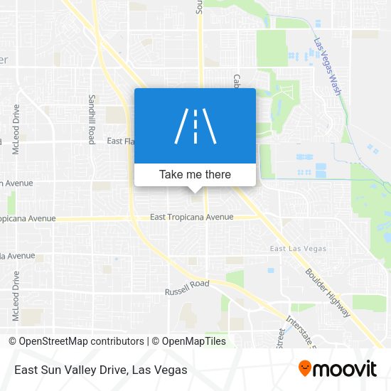 Mapa de East Sun Valley Drive
