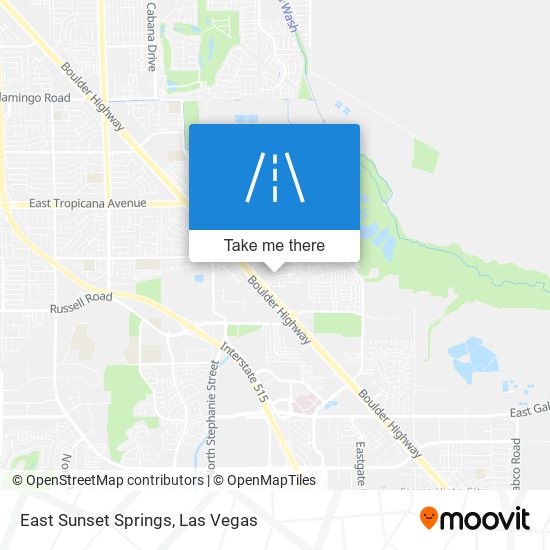 East Sunset Springs map