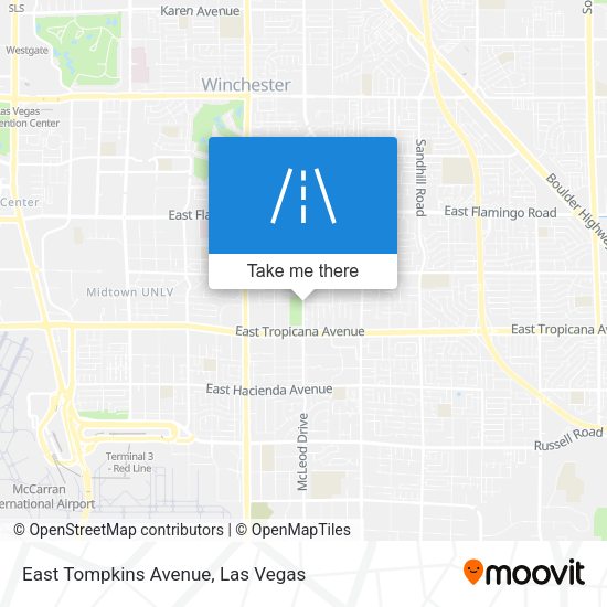 East Tompkins Avenue map