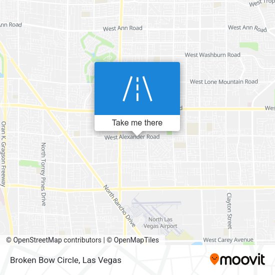 Mapa de Broken Bow Circle