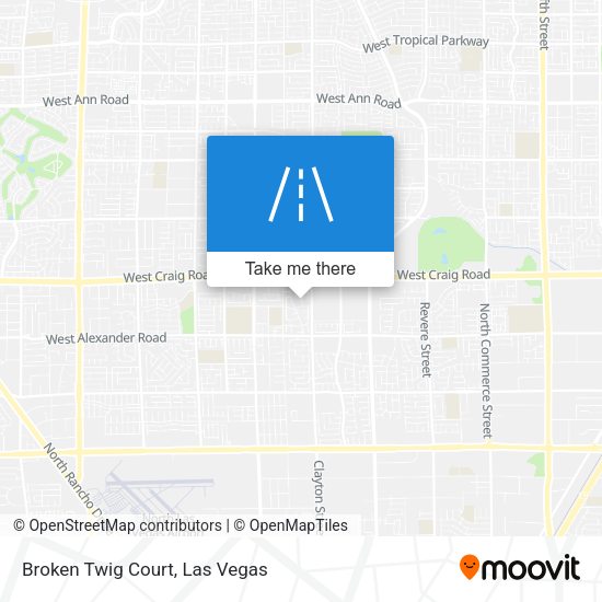 Broken Twig Court map