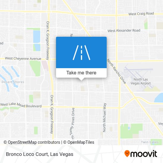 Bronco Loco Court map