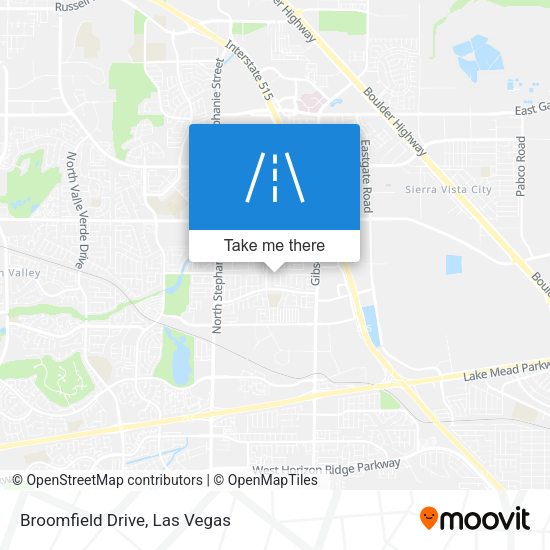 Broomfield Drive map