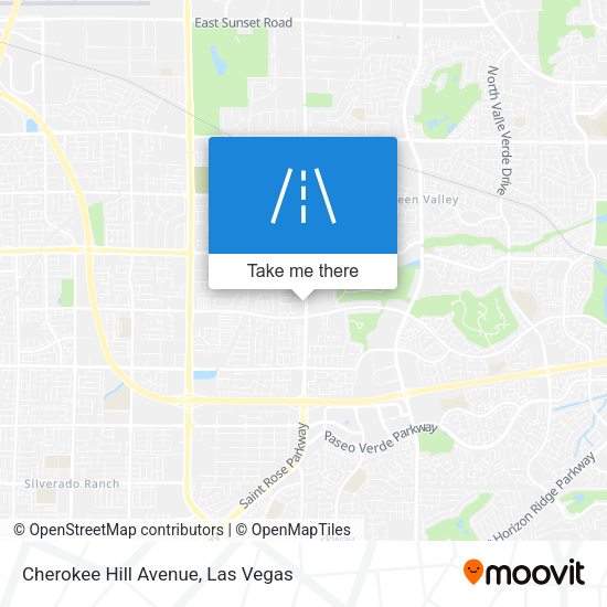 Cherokee Hill Avenue map