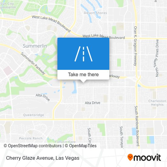 Mapa de Cherry Glaze Avenue