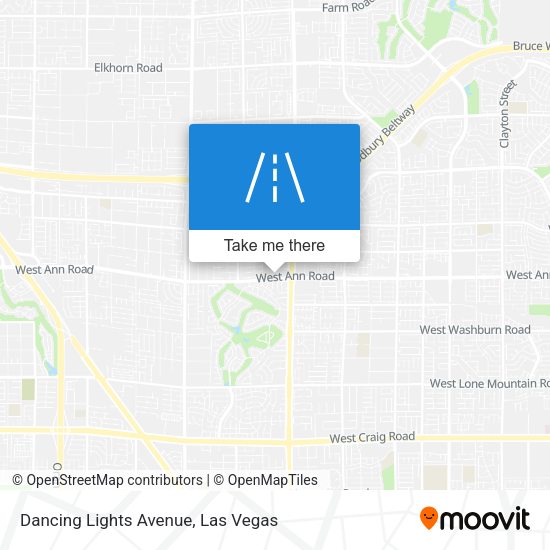 Dancing Lights Avenue map