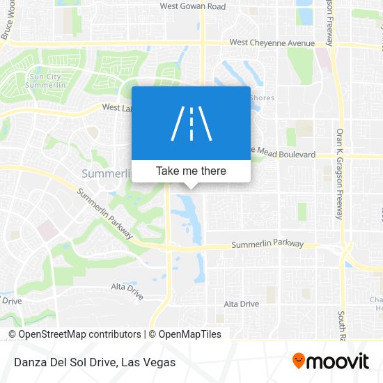 Danza Del Sol Drive map