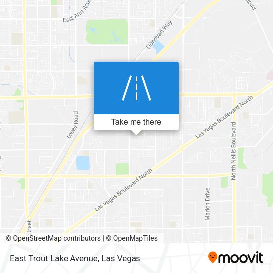 East Trout Lake Avenue map
