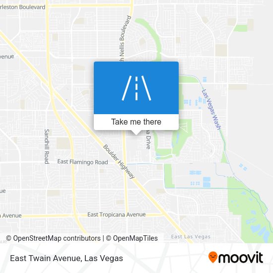 Mapa de East Twain Avenue