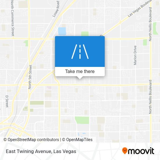 East Twining Avenue map