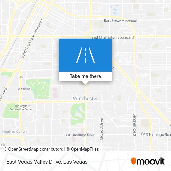 Mapa de East Vegas Valley Drive