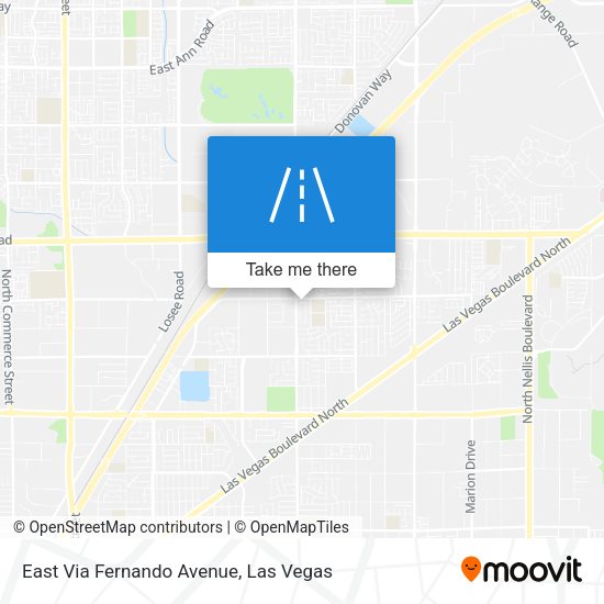 East Via Fernando Avenue map