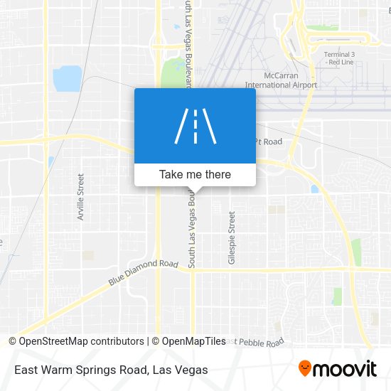 East Warm Springs Road map