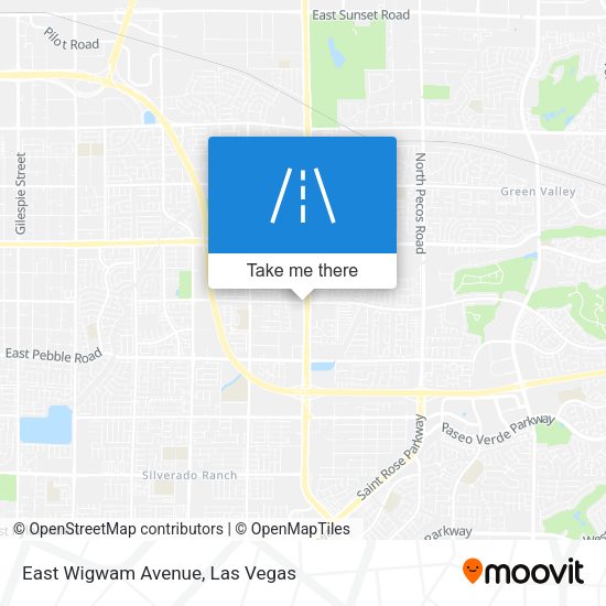 East Wigwam Avenue map