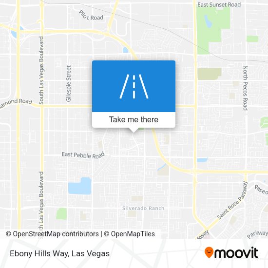 Ebony Hills Way map