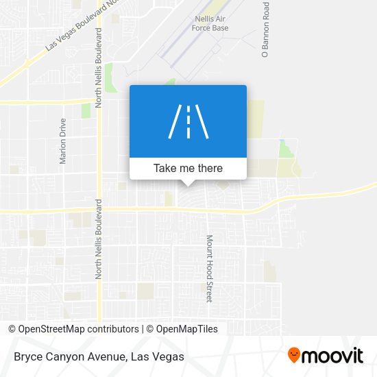 Bryce Canyon Avenue map