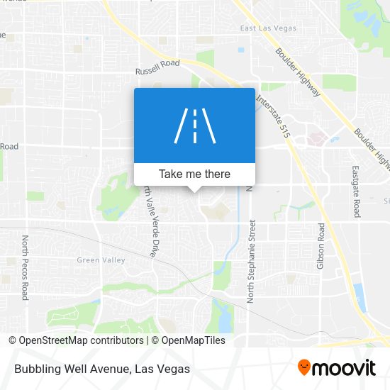 Mapa de Bubbling Well Avenue