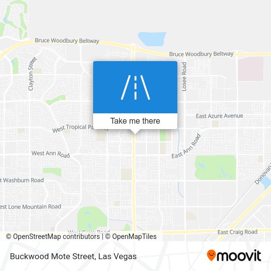 Mapa de Buckwood Mote Street