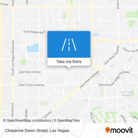 Mapa de Cheyenne Dawn Street