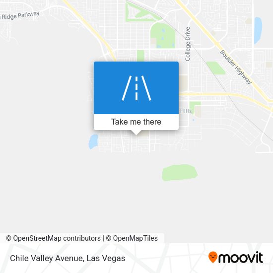 Chile Valley Avenue map