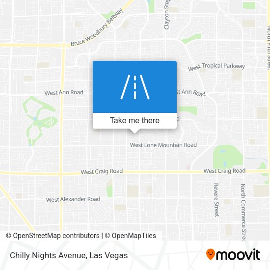 Chilly Nights Avenue map
