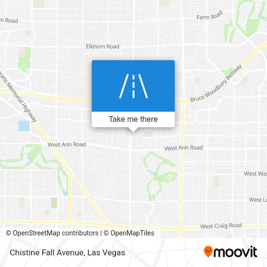 Mapa de Chistine Fall Avenue