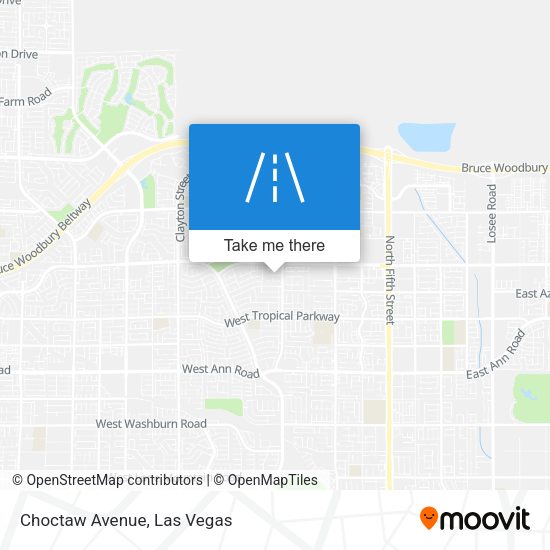 Mapa de Choctaw Avenue