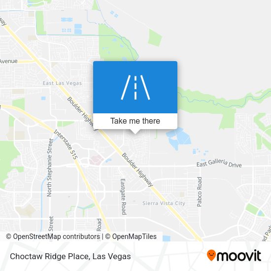 Choctaw Ridge Place map